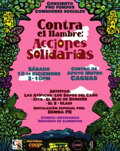 Afiche acciones solidarias contra el hambre