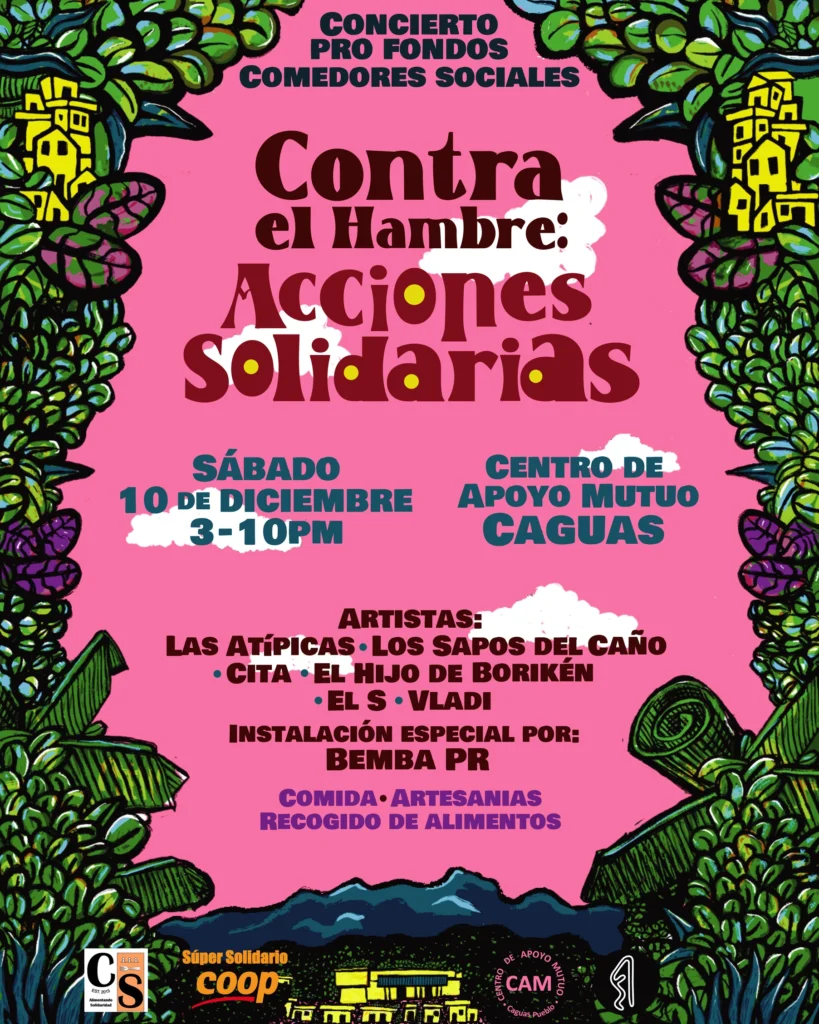 Afiche acciones solidarias contra el hambre
