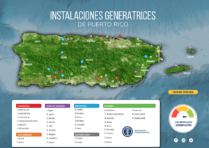 Mapa de generación eléctrica AEE