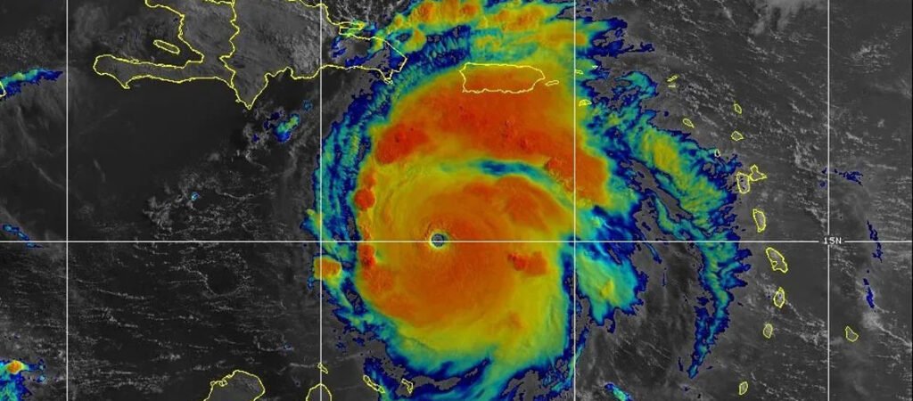 Hurricane Beryl is a Category 5 storm with 165-mph winds at 8 a.m. July 2, 2024, NOAA