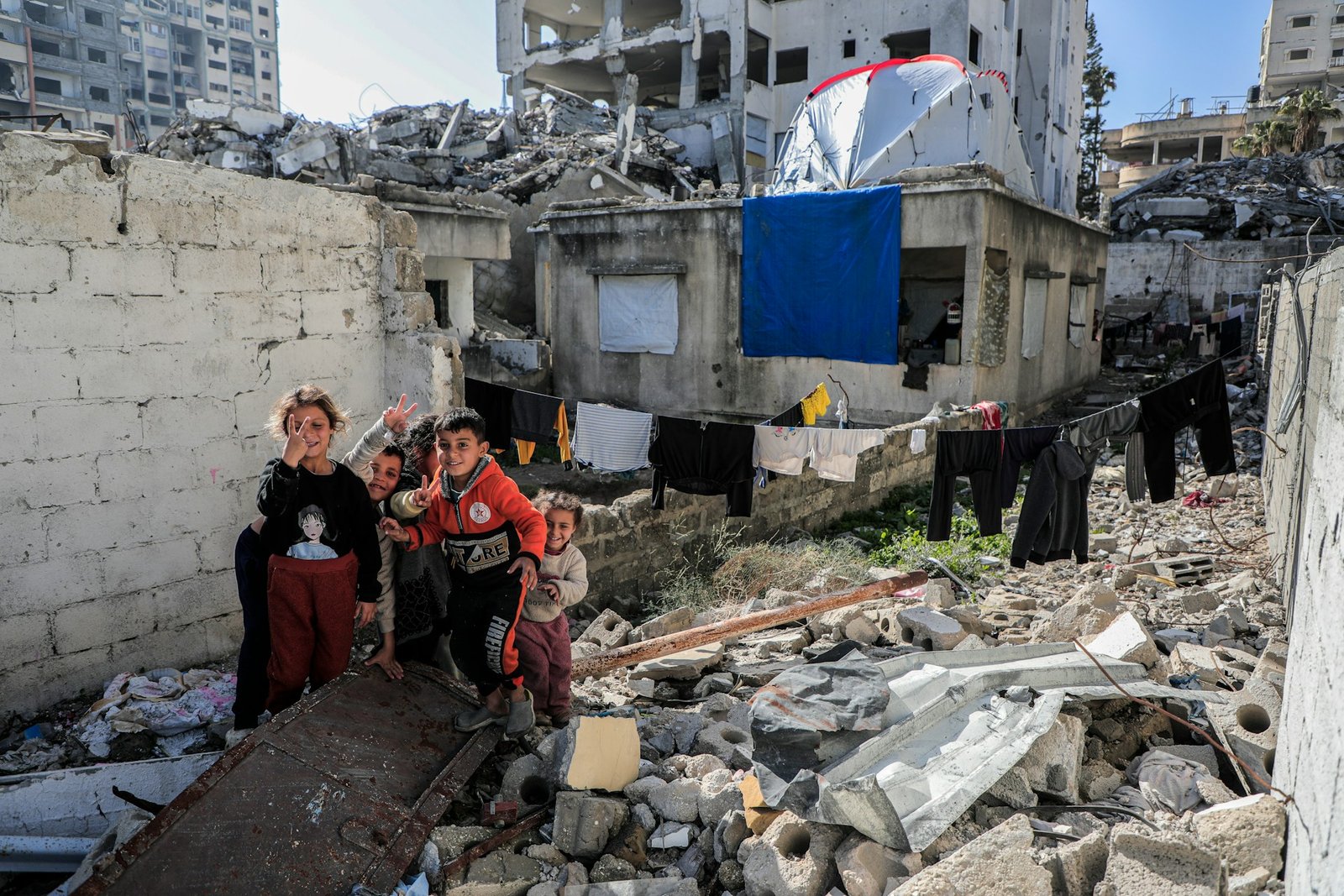 Niños en Gaza, Mohammed Ibrahim, Unsplah