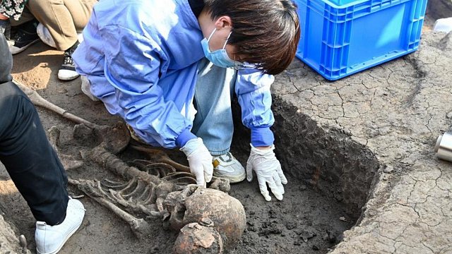 Excavación en arquelógica China, Xinua News Agency 