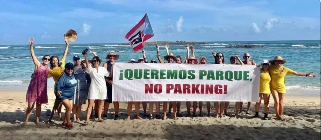 Parque no parking, Escambrón Unido, foto suministrada.